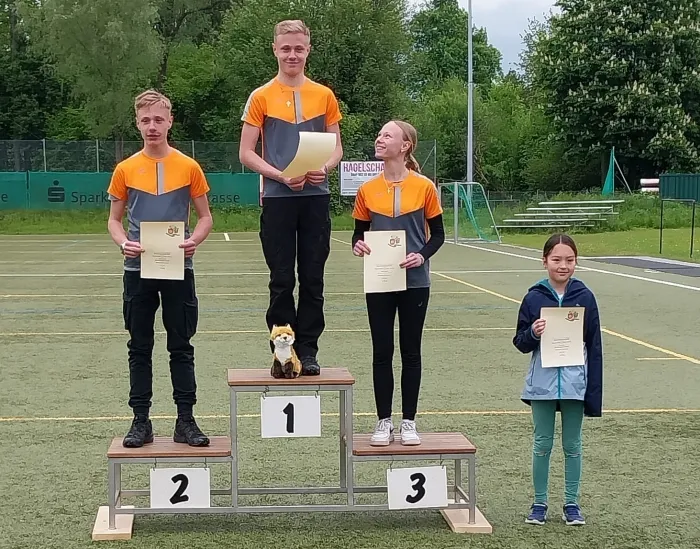 Siegerpodest Blank Schüler